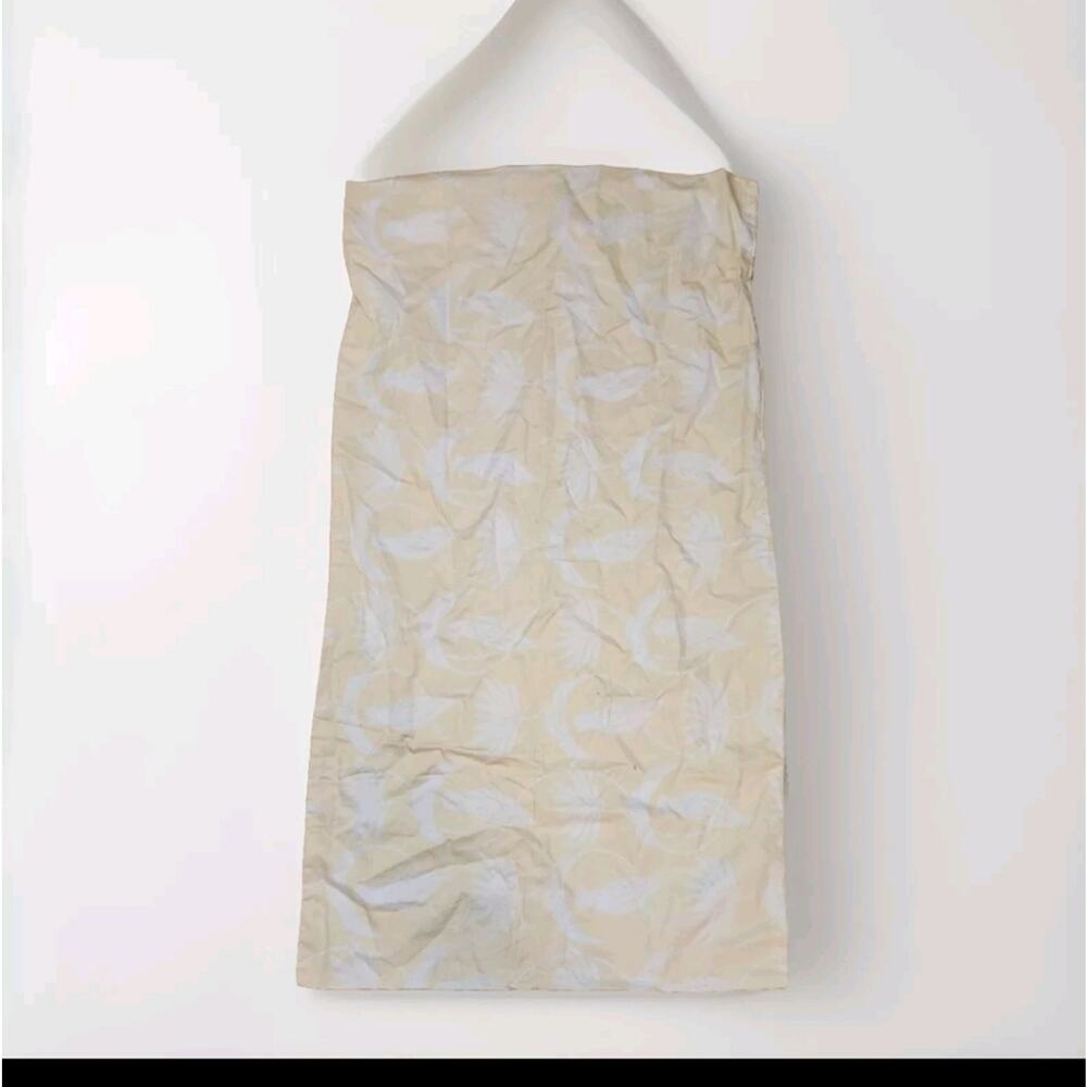 Anthropologie pillow shams yellow bird 2 set organic cotton new